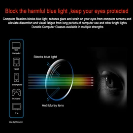 2 pares de anteojos de lectura de computadora, protección UV, anti rayos azules, antirreflejos y resistentes a los arañazos, 2 Pack negro, 0