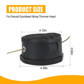 2 Pcak DWO1DT995 Quickfeed String Trimmer Head for Dewalt 20V 40V 60V Cordless String Trimmers Weed Eater Head Replacement