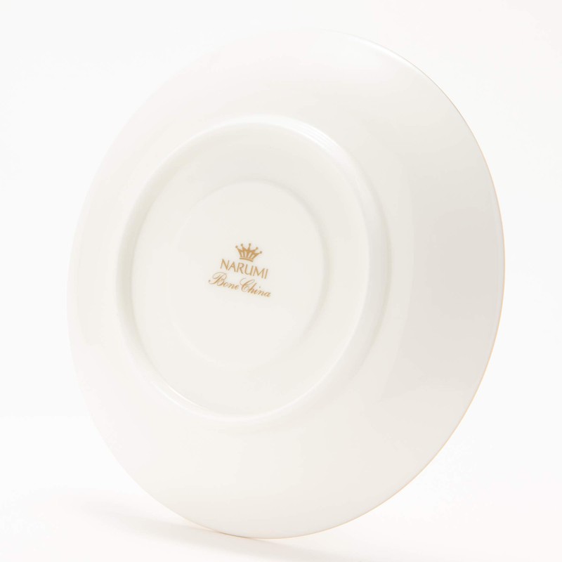 Narumi 52072-1946 Cup and Saucer, Ruffled Gold, 5.9 inches (15