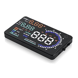 HUD Heads Up Display for Cars, OBD2 Speedometer A8 Head-up Display 5.5 Inches, Digital Speedometer KM/h MPH RPM, OverSpeed Warning, Windshield Auto Car Heads Up Display with OBDII, EUOBD Plug & Play