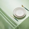 Srumvoat White Table Cloth, Luxury Satin Texture, Quality Polyester Fabric