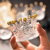 ZKKD Glass Crown Ashtray Creative Desktop Smoking Ash Tray Home