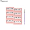 PICCASSO Eyeme V/W-type Cutting Eyelash 7kits Set 8items, Eyelash#$%Tweezer:V37-Purple