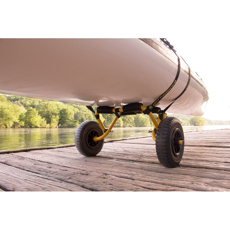 Suspenz Stowable Kayak Carrier Cart, SK Trailer Cart with Airless