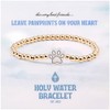 Holy Water Memorial Pawprint Bracelet In Gold
