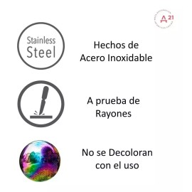 Home Juego De Cubiertos Acero Inoxidable Tornasol Set 16 Pzas