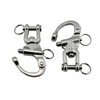 2Pcs Marine Swivel Snap Shackle， 316 Stainless Steel Quick Release