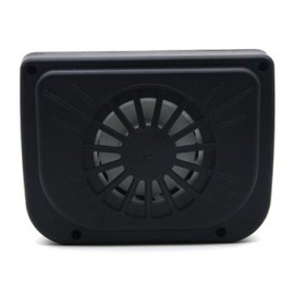 Exhaust Fan, Riloer 1W Portable Car Solar Vent Fan for Automobiles, Air Refresher and Cooloer, Black