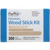 ForPro Premium Wood Stick 300 Pcs Kit, Non-Sterile, Assorted Hair