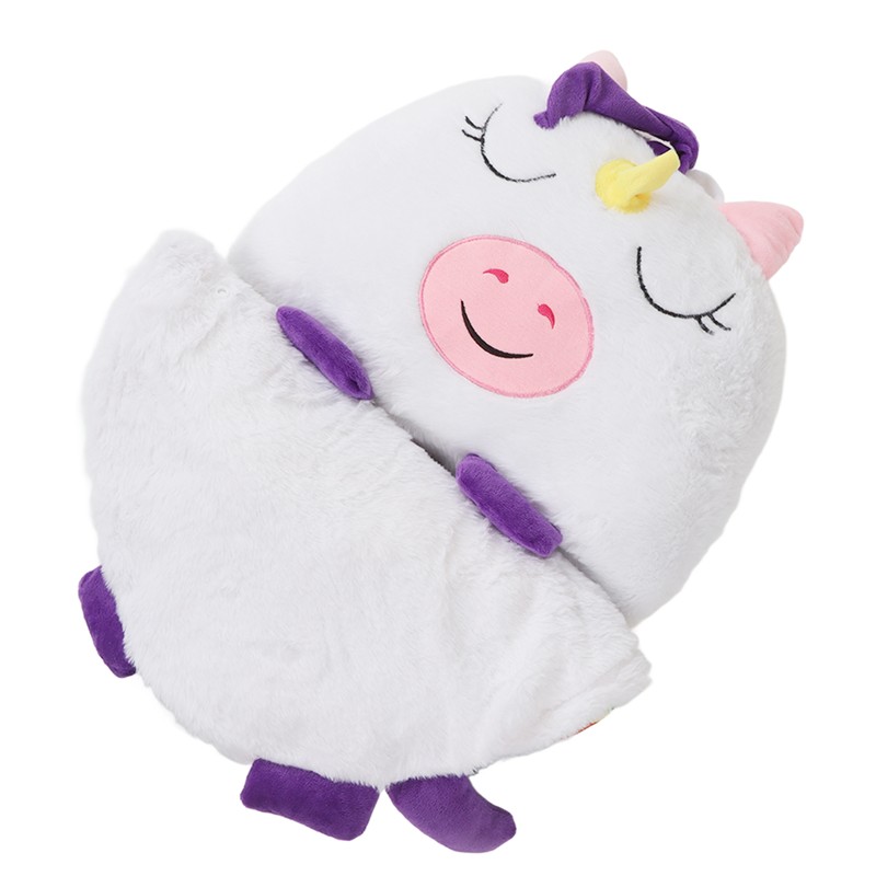 Kids Sleeping Bag Cartoon Animals Soft Plush Wearable Foldable Prevents