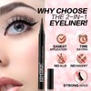 JIMIRE 2-in-1 Eyeliner Instead of Glue, Magic Eyeliner | Extra