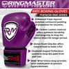 RingMaster Sports Kids Boxing Gloves Carbon Leather Training Sparring Punch