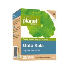 Planet Organic Gotu Kola Herbal Tea 25 Tea Bags