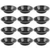 Bibabala 12pcs 5inch Desserts Black Tarts For Baking Round Tin,