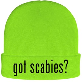 got Scabies? - Soft Adult Beanie Cap, Neon Green, One Size