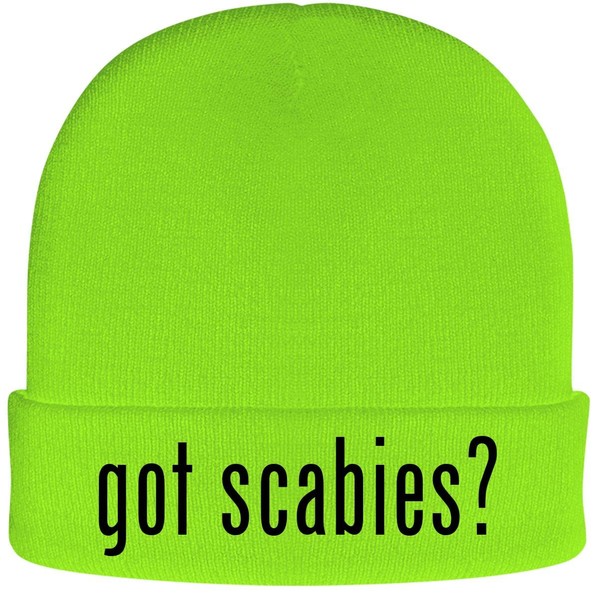 got Scabies? - Soft Adult Beanie Cap, Neon Green, One