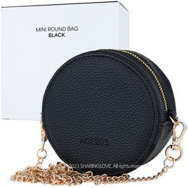 Age 20's Mini Round Bag Black 1 pc / 에이지투웨니스 미니 라운드백 블랙 1개