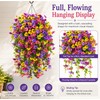 Lifelike Artificial Hanging Flowers for Outdoors – Faux Hanging Plants