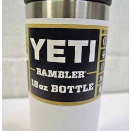 YETI Rambler 18oz Bottle with Chug Cap - White