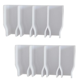 OMBIZNY Adhesive Wall Mount Bathroom Skincare Product Organizer, White