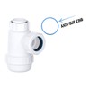 Shallow Bottle Trap 32mm 1-1/4" with Anti-Slip Ring, Space Saving