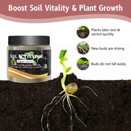 2Pcs Soil Activator, Professional Bone Meal Fertilizer, Dirt Health Booster, Liquid Fertilizer for Indoor & Outdoor Plants for Raised Garden Beds, Potting Mix, and Seedling Compost