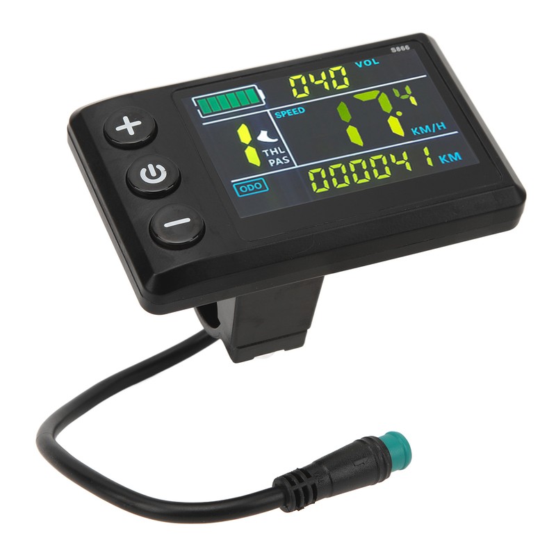Electric Bike LCD Display Meter ABS Waterproof LCD S866 Electric