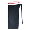 Sensuki 12700K L Towel Apron with Loop, Black, Chef, Lower
