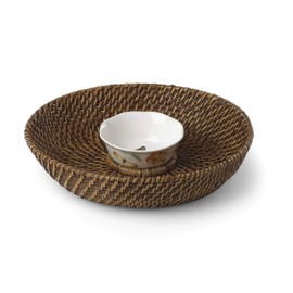 Lenox Butterfly Meadow Chip and Dip Tray, 1.90 LB, Multi