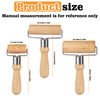 Nizirioo Pack of 3 wooden rolling pins: large, medium and