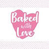 Baked with Love Baby Girl Cupcake Decorations - Sugar -