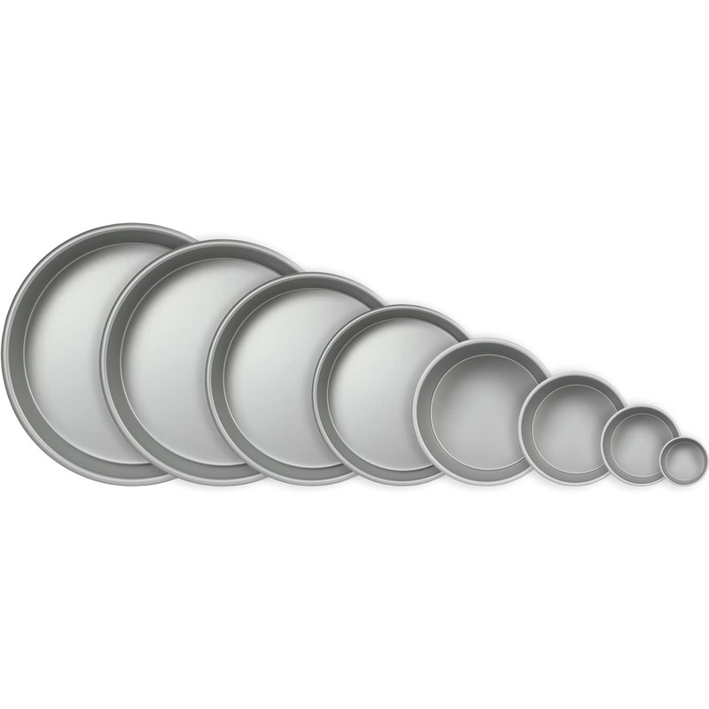 PME Anodised Aluminium Round Cake Pan 8 x 2-Inch Deep