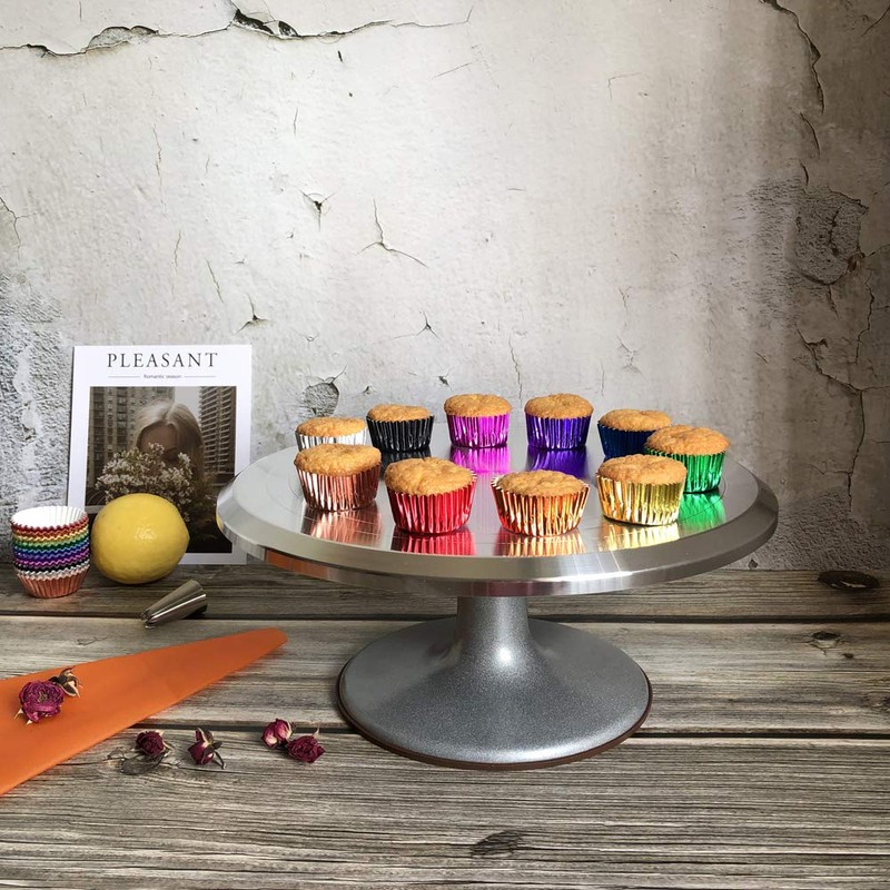 Mombake Mini Foil Cupcake Cases,Muffin Baking Cups(Orange, 300-Count)