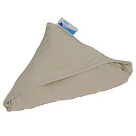 AlpsVeil CARESTAR (Snow Beige, Medium Size) Ultra Lightweight Blanket with Strong Cooling Sensation, 99.9% UV Protection, Heatstroke & Sunscreen Protection, Quick Drying, Moisture Wicking, No Sticky