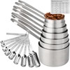 IFFMYJB Measuring Cups and Spoons Set of 19, 7 Stainless