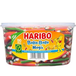 Haribo Balla-Balla Magic | Sweet Mango and Passion Fruit flavored Candy Sticks | 1200g 42.3 ounce