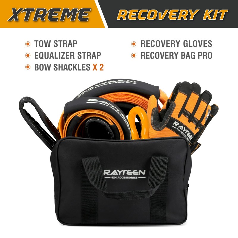 RAYTEEN 4x4 Off-Road Recovery Kit | Includes 33,000lbs x 20ft