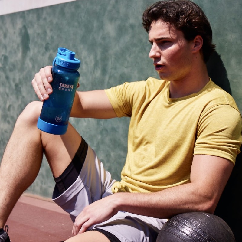 Takeya Sport 32 oz Tritan Plastic Water Bottle with Spout