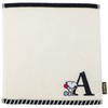 Tsujiseru Snoopy Mini Towel 25cm Initial A Embroidered White