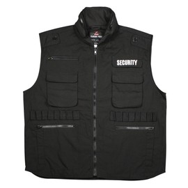 [ロスコ] SECURITY RANGER VESTS セキュリティー レンジャー ベスト 7457 (L, ブラック)