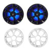 Rockville (4) Rockville RKL65MBW 6.5" 700w Marine Boat Speakers w/LED+Black/Wh