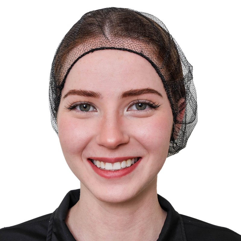 SAFEKO Disposable Honeycomb Nylon Hair Nets | Breathable | 100