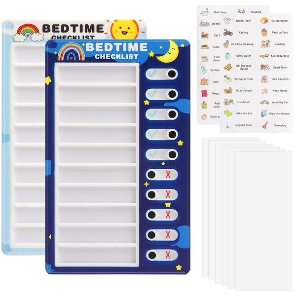 APOMOONS 2 x Checklist Boards, To Do List for Children,