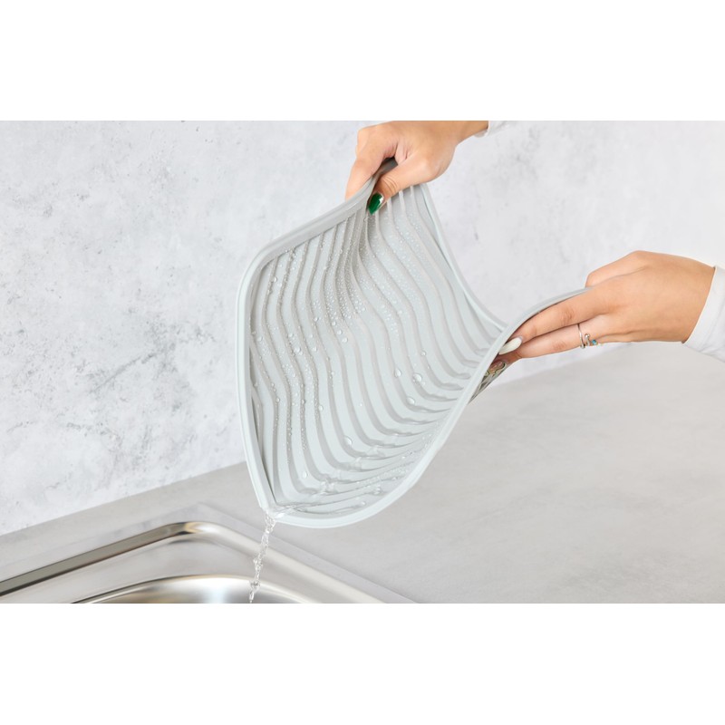 Minky 2 Pack Drying Mat, Flexible Sink Mat, Large Draining