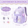 QIXIHU Kids Backpack for Girls, Bookbag for Elementary Students Kawaii