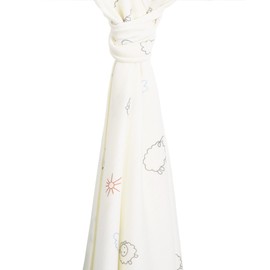 Woolino Swaddle Blanket, Merino Wool Baby Blanket, 0-3 Months, Sheep