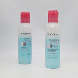 Bioderma Sensibio H2O Eye Lip & Eye Remover 125ml + 125ml Double Plan 1+1 / 바이오더마 센시비오 H2O 아이 립앤아이리무버 125ml + 125ml 더블기획 1+1