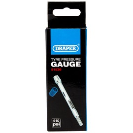 Draper 51536 Tyre Pressure Gauge , Blue