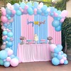 20ft × 8ft Wrinkle Free Baby Blue Backdrop Curtain for