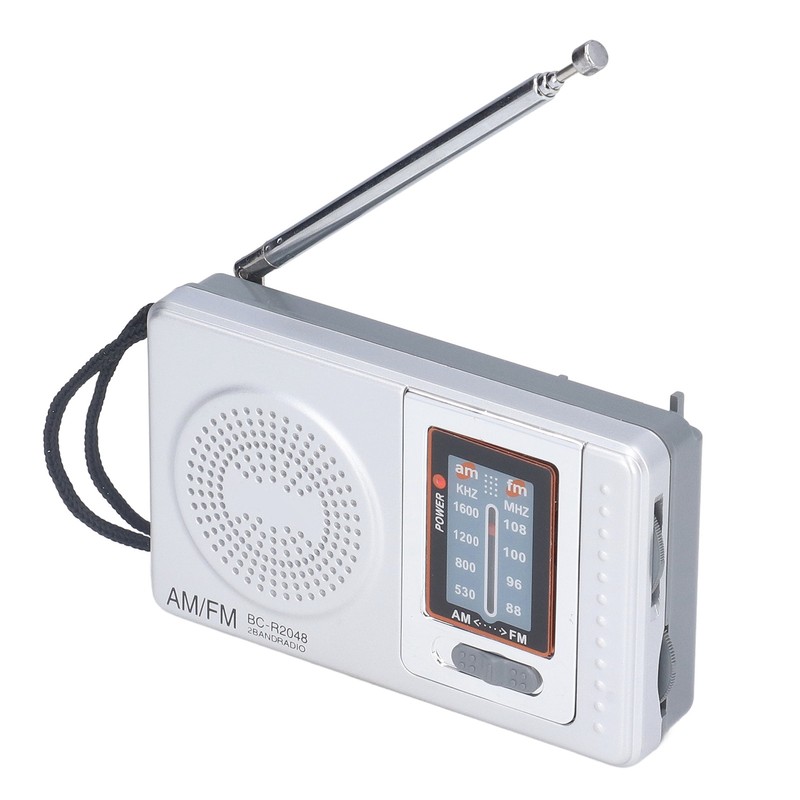 AM FM Radio Battery Power Supply Waterproof Plastic Material Portable